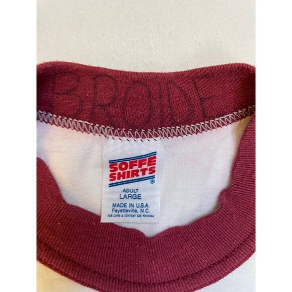 VINTAGE Tequesta Trace Graphic T-shirt Men Medium White Ringer USA 90s - Picture 10 of 11